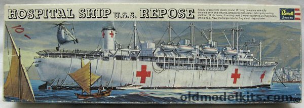 Revell 1/500 USS Repose Hospital Ship, H458-200 plastic model kit